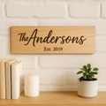 Personalised Family Name Sign