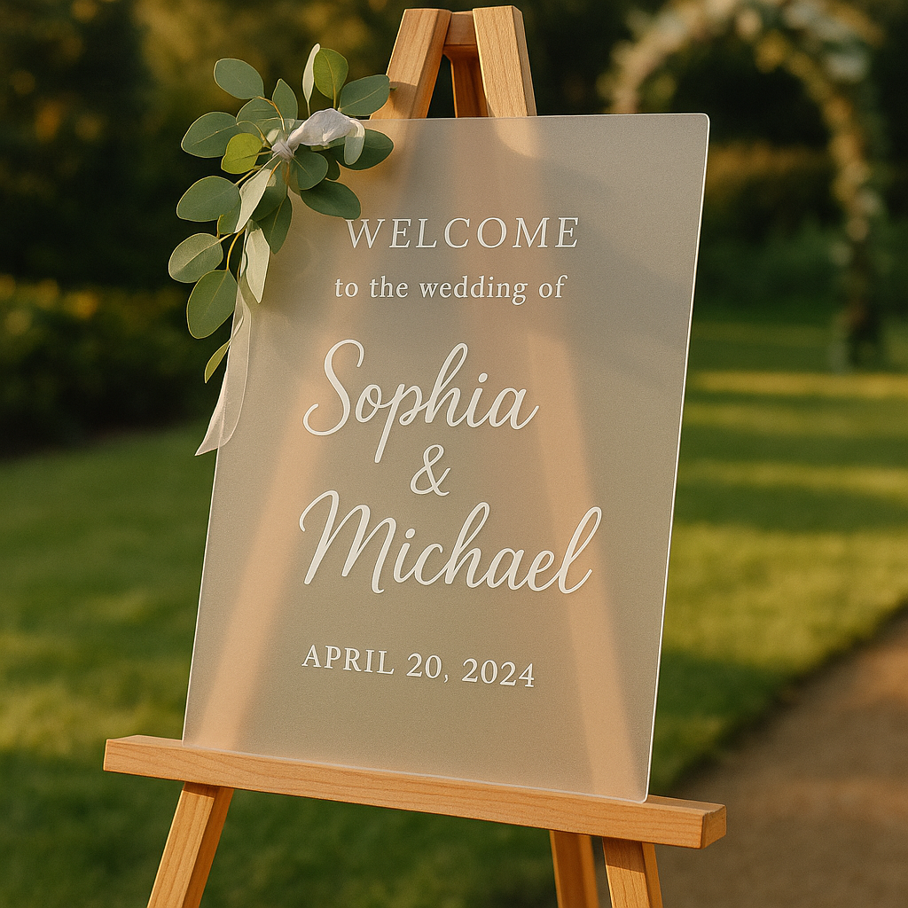 Personalised Wedding Welcome Sign